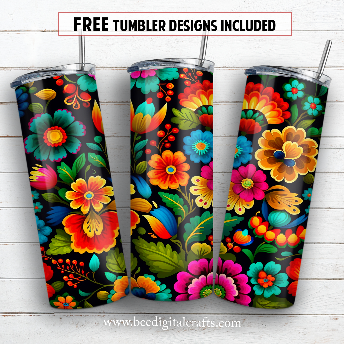 20 oz skinny tumbler sublimation design