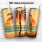 20 oz skinny tumbler sublimation design