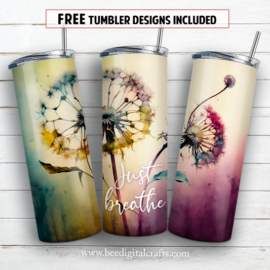 20 oz skinny tumbler sublimation design