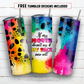 20 oz skinny tumbler sublimation design