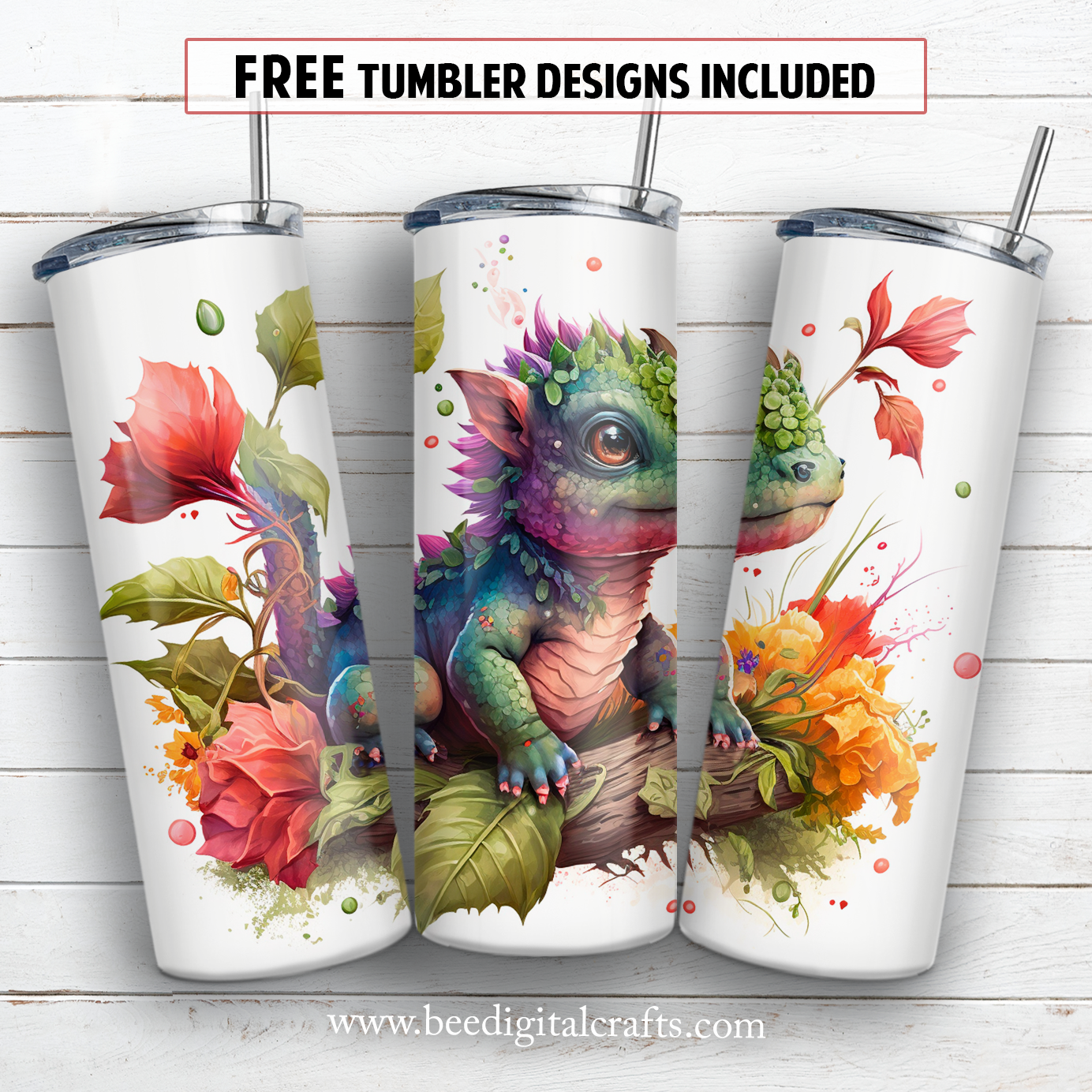 20 oz skinny tumbler sublimation design