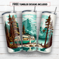 20 oz skinny tumbler sublimation design