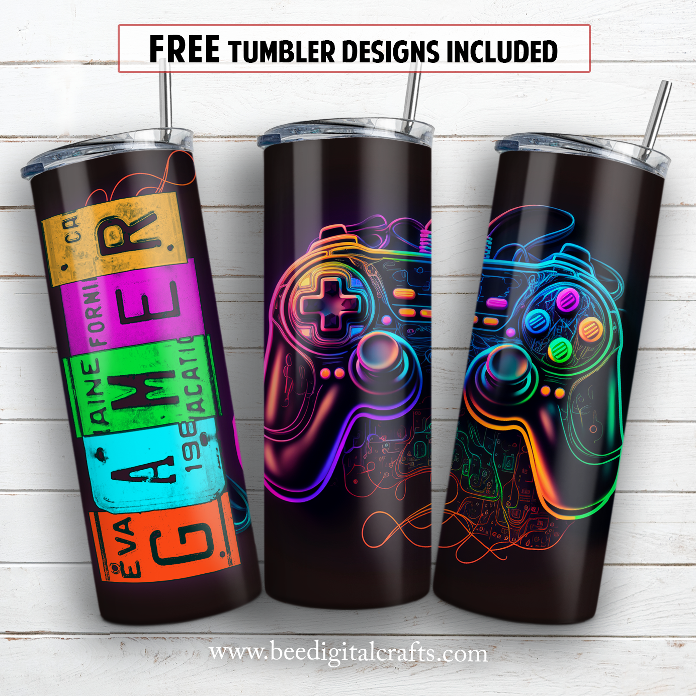 20 oz skinny tumbler sublimation design