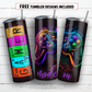 20 oz skinny tumbler sublimation design