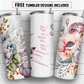 20 oz skinny tumbler sublimation design