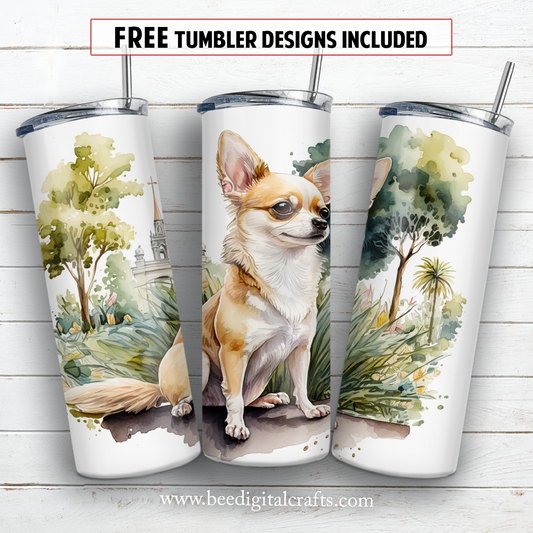 20 oz skinny tumbler sublimation design