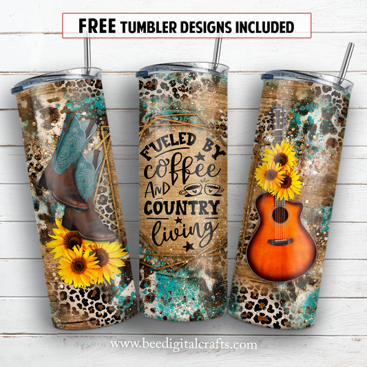 20 oz skinny tumbler sublimation design