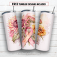 20 oz skinny tumbler sublimation design