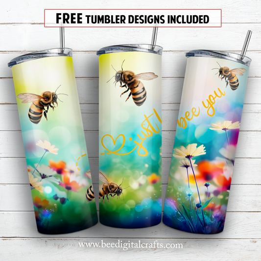 20 oz skinny tumbler sublimation design