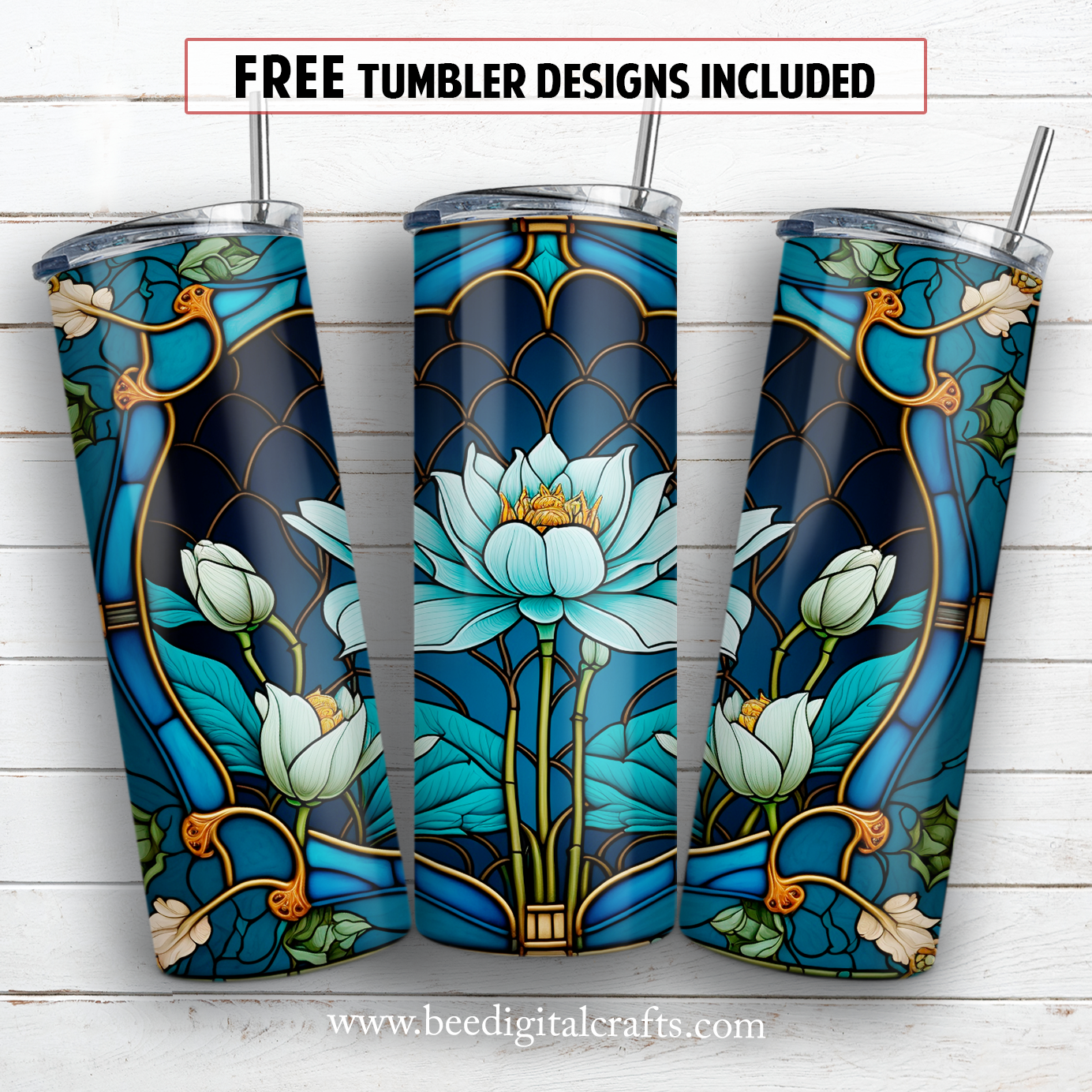 20 oz skinny tumbler sublimation design