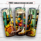 20 oz skinny tumbler sublimation design