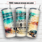 20 oz skinny tumbler sublimation design