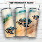 20 oz skinny tumbler sublimation design