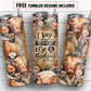 20 oz skinny tumbler sublimation design