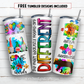 20 oz skinny tumbler sublimation design