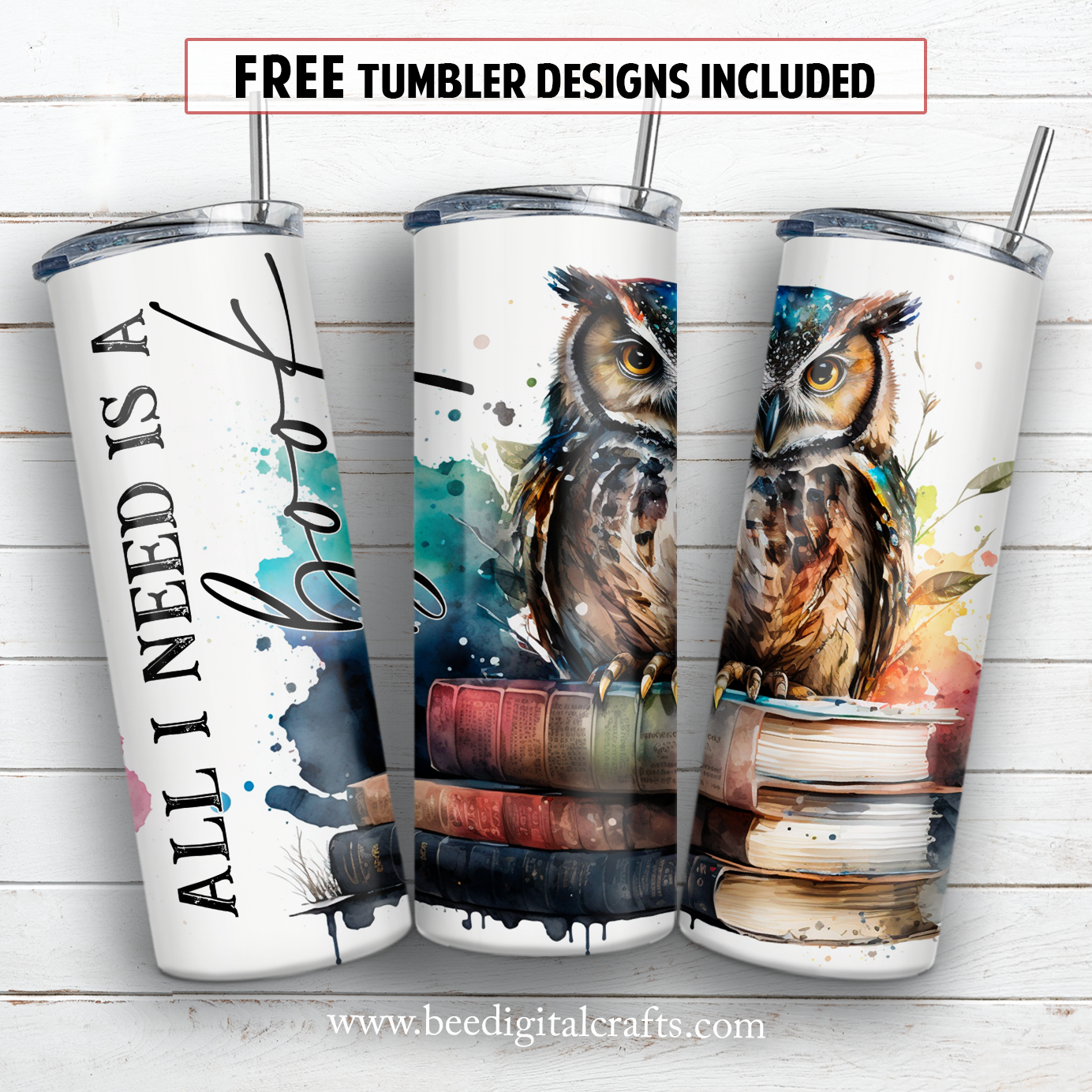 20 oz skinny tumbler sublimation design