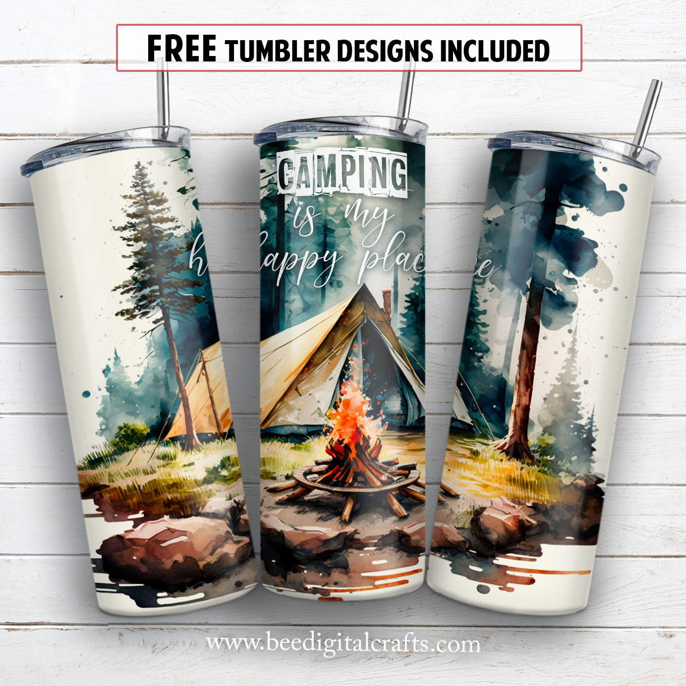 20 oz skinny tumbler sublimation design