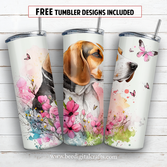 20 oz skinny tumbler sublimation design