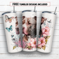 20 oz skinny tumbler sublimation design