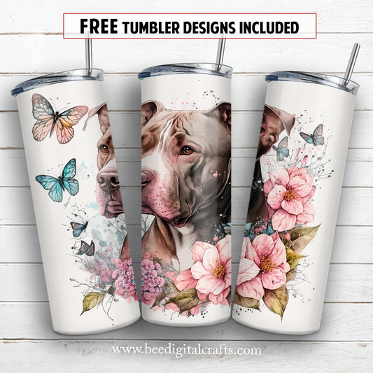 20 oz skinny tumbler sublimation design