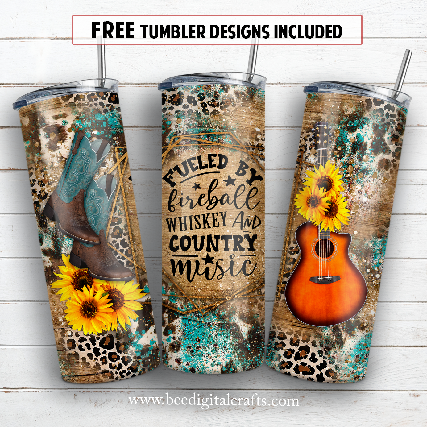 20 oz skinny tumbler sublimation design