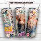 20 oz skinny tumbler sublimation design