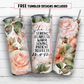 20 oz skinny tumbler sublimation design