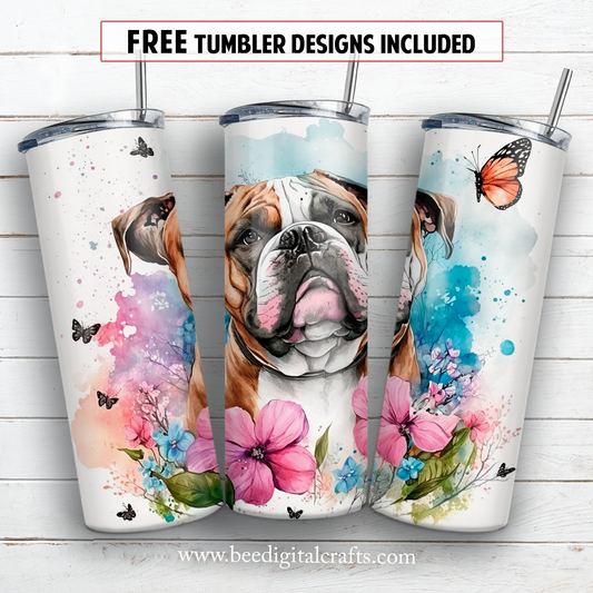 20 oz skinny tumbler sublimation design