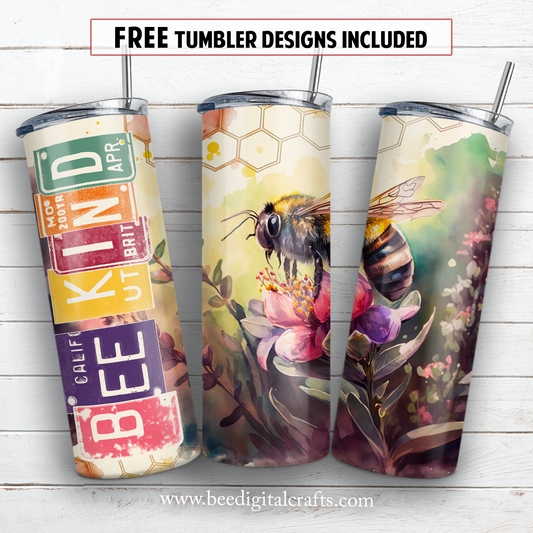 20 oz skinny tumbler sublimation design