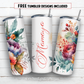 20 oz skinny tumbler sublimation design