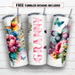 20 oz skinny tumbler sublimation design