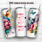 20 oz skinny tumbler sublimation design