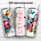 20 oz skinny tumbler sublimation design