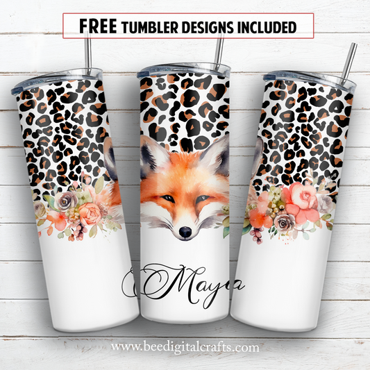 20 oz skinny tumbler sublimation design