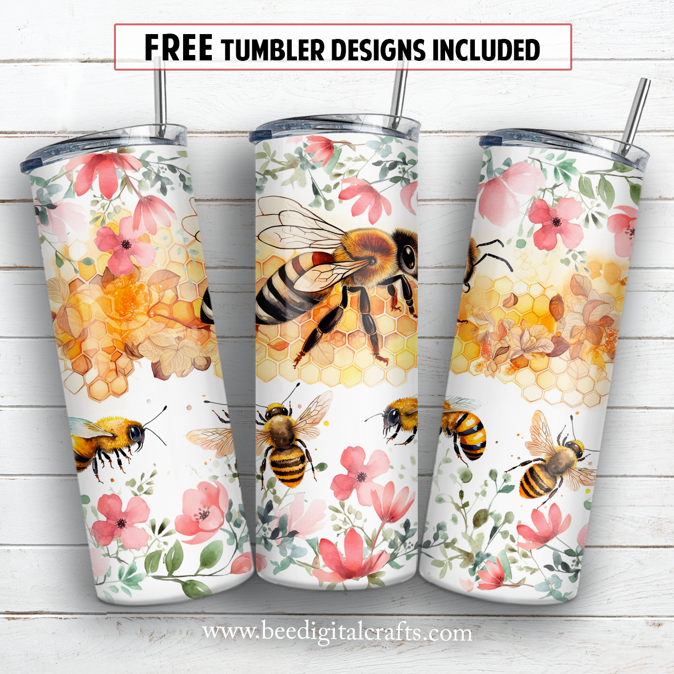 20 oz skinny tumbler sublimation design