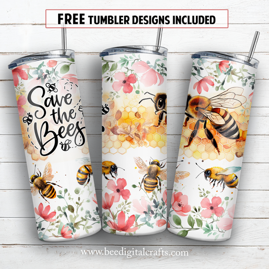 20 oz skinny tumbler sublimation design