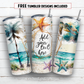 20 oz skinny tumbler sublimation design