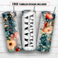 20 oz skinny tumbler sublimation design