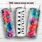 20 oz skinny tumbler sublimation design