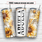 20 oz skinny tumbler sublimation design