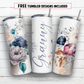 20 oz skinny tumbler sublimation design