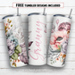 20 oz skinny tumbler sublimation design