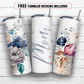 20 oz skinny tumbler sublimation design