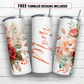 20 oz skinny tumbler sublimation design