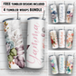 20 oz skinny tumbler sublimation design