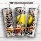 20 oz skinny tumbler sublimation design