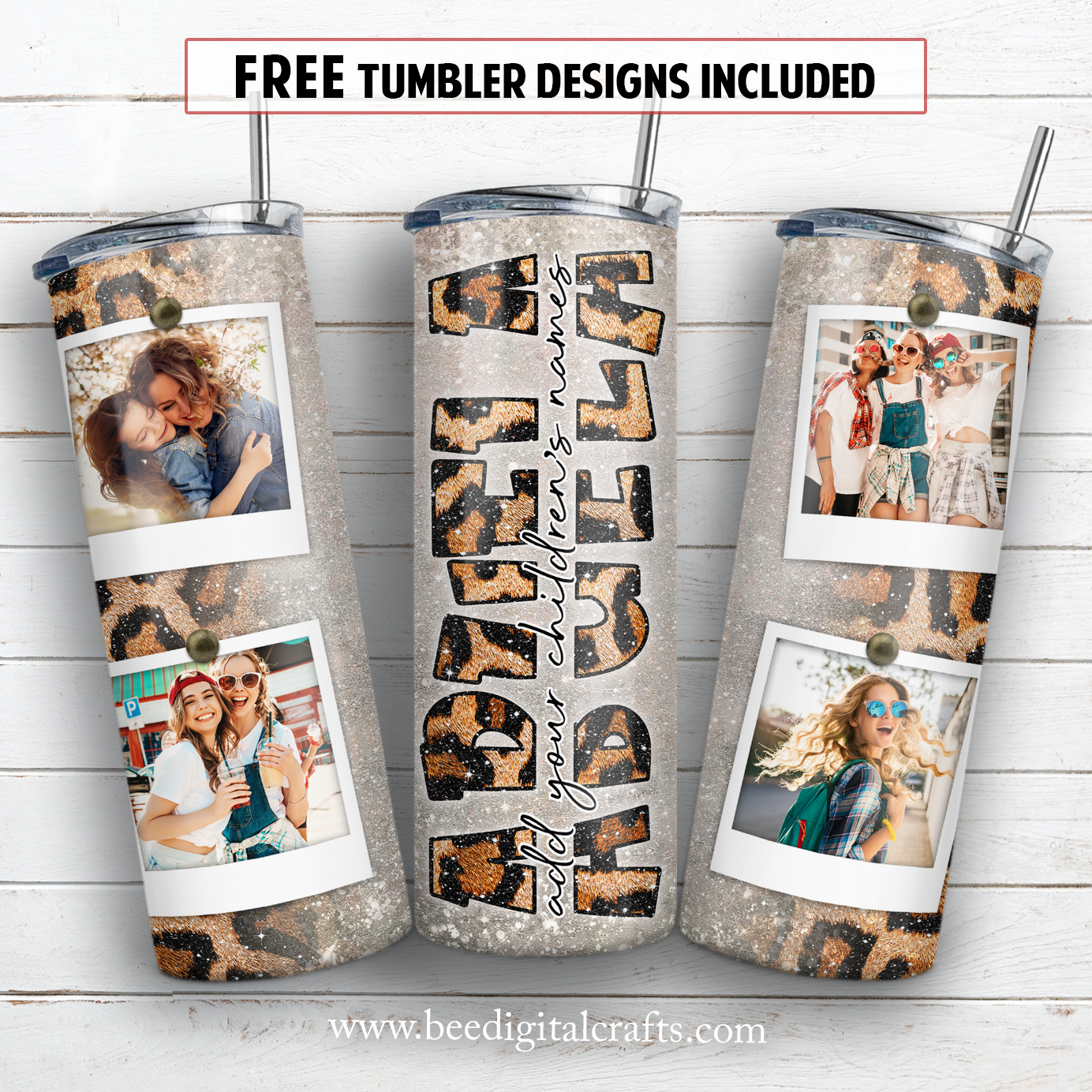 20 oz skinny tumbler sublimation design