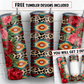 20 oz skinny tumbler sublimation design