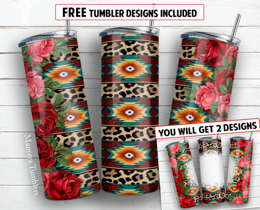 20 oz skinny tumbler sublimation design