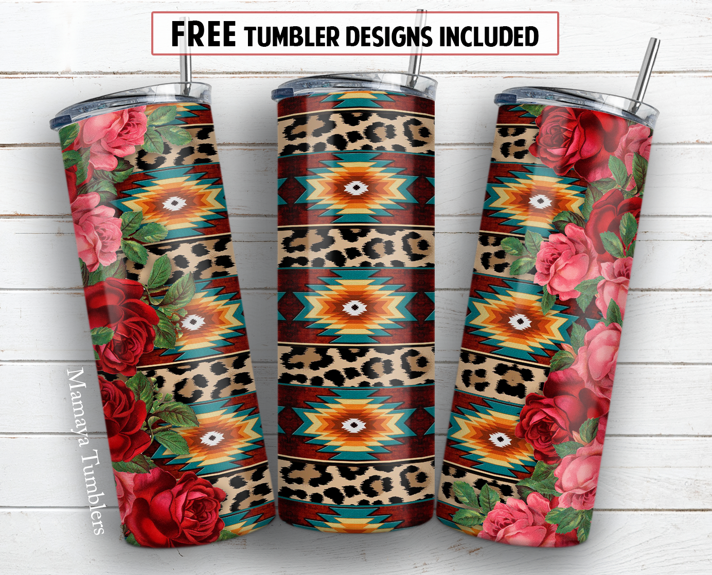 20 oz skinny tumbler sublimation design